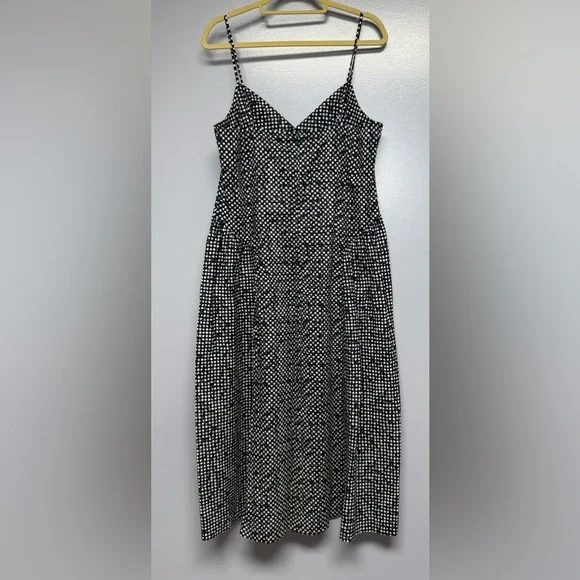 Madewell Navy and White boho cotton Midi Sundress 14 - Picture 3 of 14